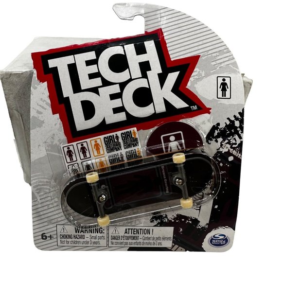 Tech Deck Girl Skateboard Company Common Black Skateboard Fingerboard New - Picture 1 of 11